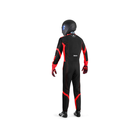 Kombinezon Sparco Thunder czarny/czerwony (FIA)