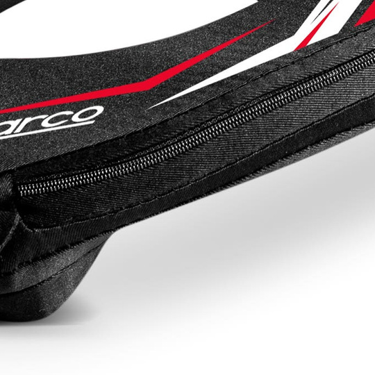 Kołnierz ochronny dziecięcy Sparco K-Ring czarny/czerwony