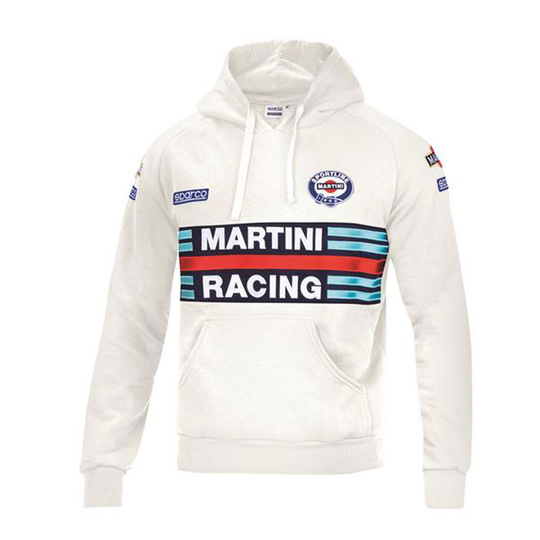Bluza z kapturem Martini Racing Sparco biała