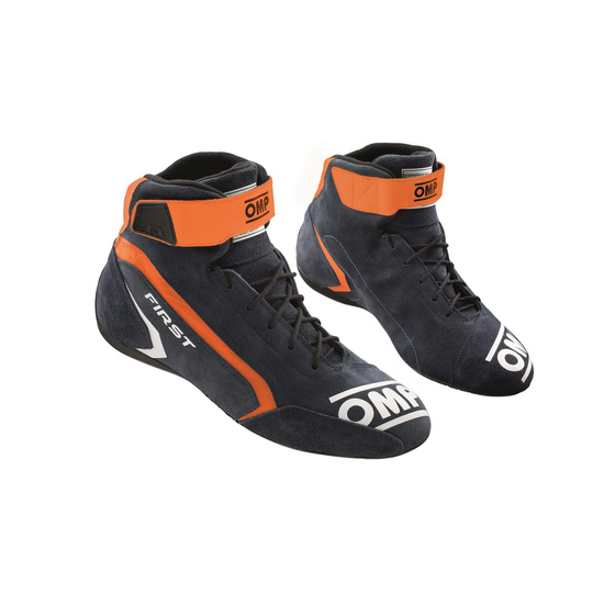 Buty OMP First MY21 granatowe/pomarańczowe (FIA)