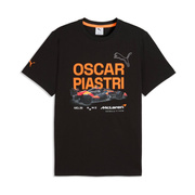 Koszulka t-shirt męska czarna Oscar Piastri McLaren F1 2026