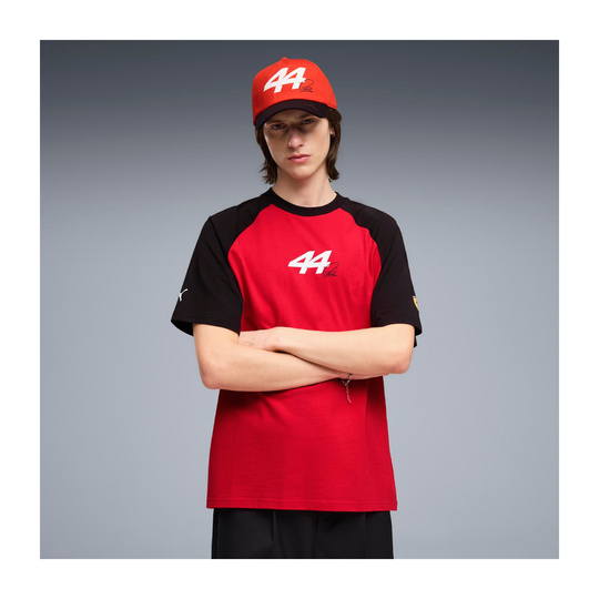 Koszulka t-shirt Lewis Hamilton Graphic Scuderia Ferrari F1 2026 czerwona