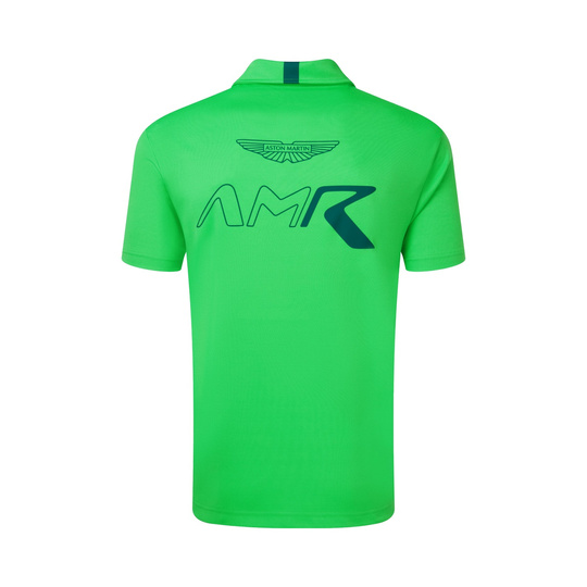 Koszulka polo Team Aston Martin Racing 2026 fluo zielona