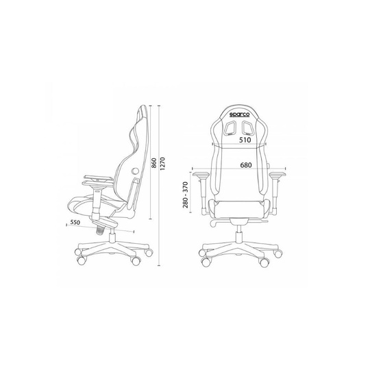 Fotel biurowy Sparco Gulf Icon granatowy