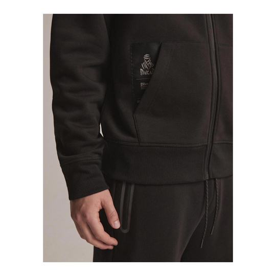 Bluza męska z kapturem Dakar DKR ZIP H23 czarna