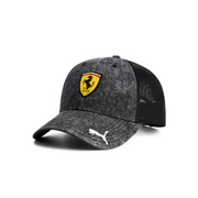 Czapka baseballowa męska Trucker czarna Ferrari F1 2025