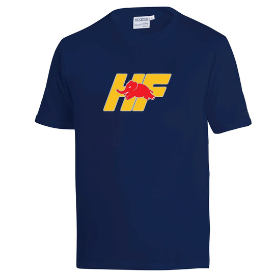 Koszulka t-shirt Lancia Yellow HF Sparco granatowa
