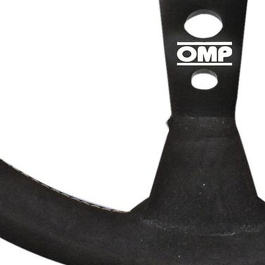 Kierownica OMP Corsica czarna/czerwona zamsz