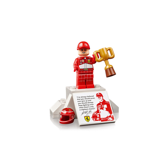 Model LEGO ICONS Ferrari F2004 i Michael Schumacher