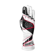 Rękawice kartingowe Sparco K-ARROW+ 8877-2022 białe (FIA)