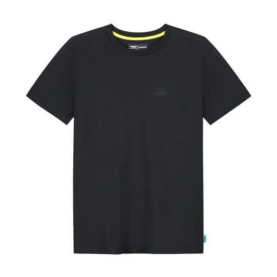 Koszulka t-shirt męska czarna Stealth Logo Aston Martin F1 2026