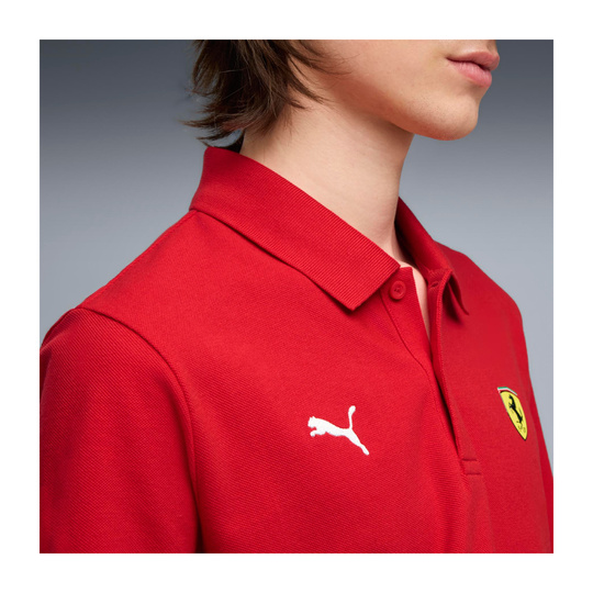 Koszulka polo Logo Scuderia Ferrari F1 2026 czerwona