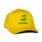 Czapka baseballowa męska Debossed Logo żółta Ayrton Senna 2026