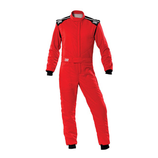 Kombinezon rajdowy OMP FIRST-S MY20 czerwony (homologacja FIA)