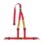 Pasy 3-punktowe Sabelt 2" czerwone (ECE) Bolt-On/Snap Hook