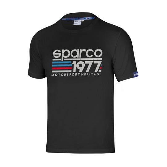 Koszulka t-shirt 1977 Sparco czarna