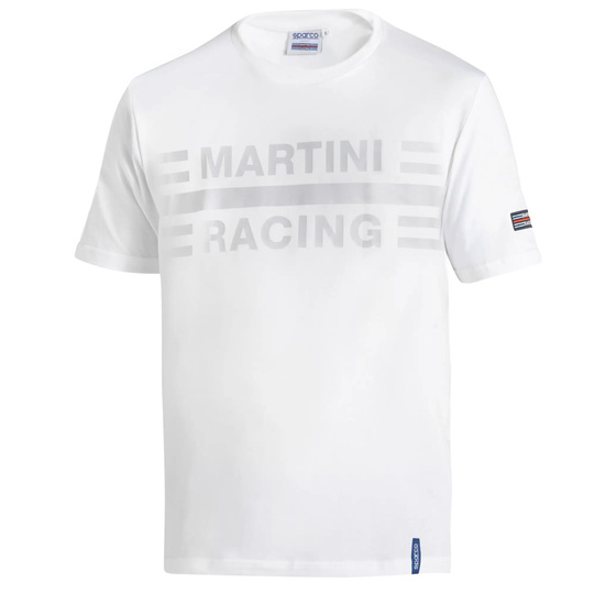 Koszulka t-shirt Martini Racing Big Logo Sparco biała