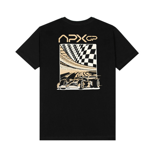 Koszulka t-shirt męska Race Ready czarna Apex GP 2025