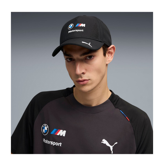 Czapka baseballowa męska czarna Team BMW Motorsport 2026
