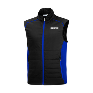 Bezrękawnik przeciwdeszczowy Wind MY22 Sparco czarny/niebieski