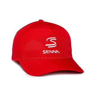 Czapka baseballowa męska Leisure czerwona Ayrton Senna 2026