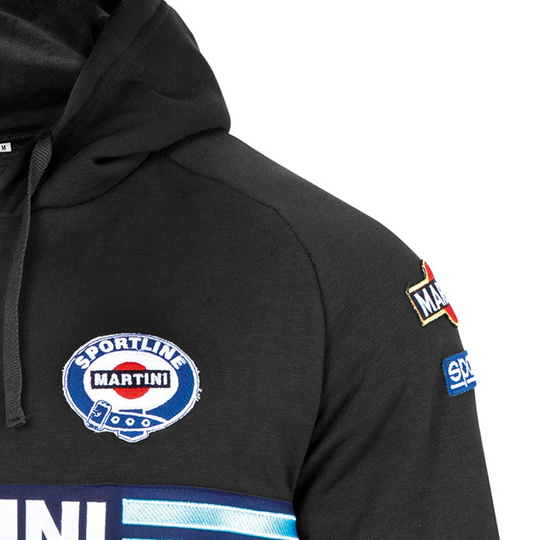 Bluza z kapturem Martini Racing Sparco czarna