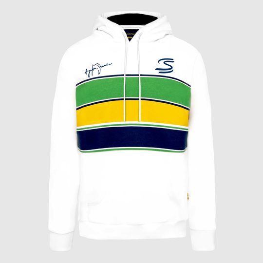 Bluza męska z kapturem Stripe Ayrton Senna F1 2025