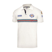 Koszulka polo Martini Stripe Sparco biała