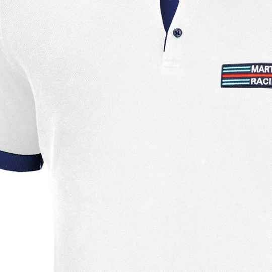 Koszulka polo Martini Logo Sparco biała