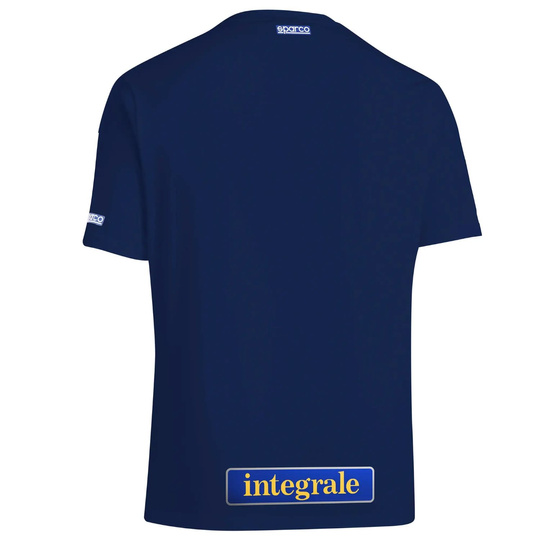 Koszulka t-shirt Lancia HF Delta Integrale Sparco granatowa/żółta