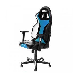 Fotel biurowy Sparco Grip SKY czarny/błękitny