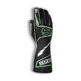 R臋kawice Sparco Futura czarne/zielone (FIA)