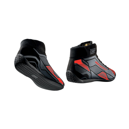 Buty rajdowe OMP SPORT MY22 czarno-czerwone (FIA)