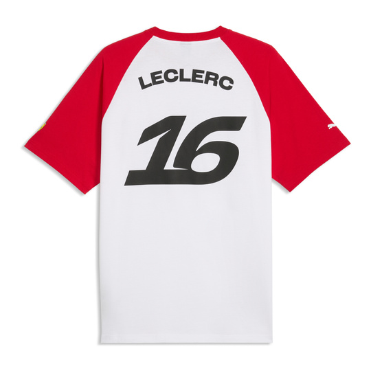 Koszulka t-shirt Charles Leclerc Graphic Scuderia Ferrari F1 2026 biała