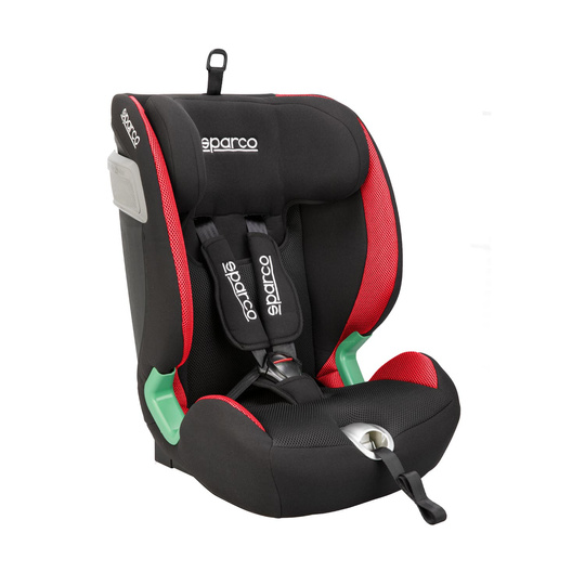 Fotelik dziecięcy Sparco SK5000I czarny/czerwony