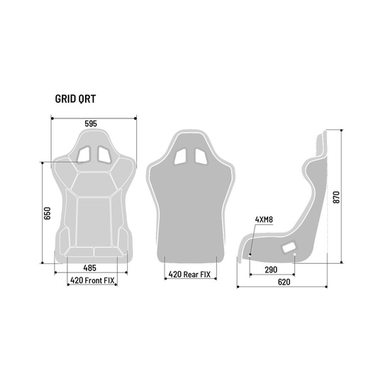 Fotel samochodowy Sparco GRID Q SKY MY20 (homologacja FIA)
