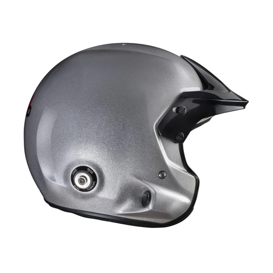Kask Stilo Venti Trophy Jet Hans srebrny (FIA)