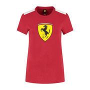 Koszulka t-shirt damska Shield Scuderia Ferrari F1 czerwona