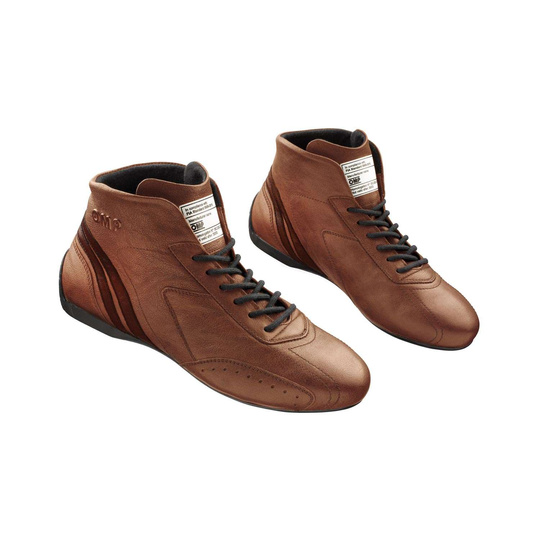 Buty OMP Carrera MY21 brązowe (FIA)