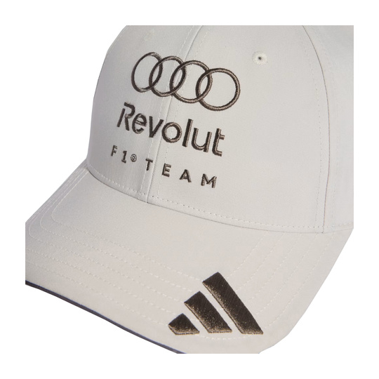 Czapka baseballowa męska beżowa Team Audi F1 2026