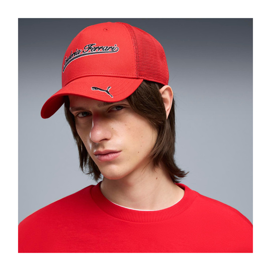 Czapka baseballowa czerwona męska SF Trucker Scuderia Ferrari F1 2026