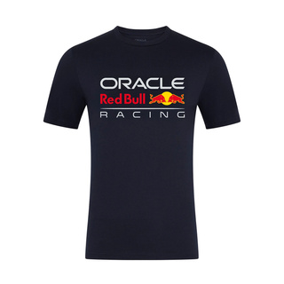 Koszulka T-shirt dziecięca Front Logo granatowa Red Bull Racing 2025