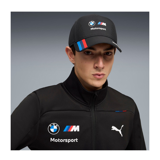 Czapka baseballowa męska czarna AOP Team BMW Motorsport 2026