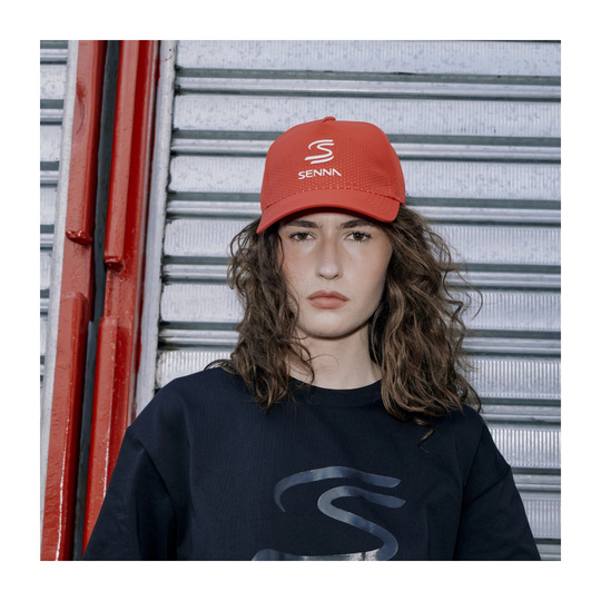 Czapka baseballowa męska Leisure czerwona Ayrton Senna 2026