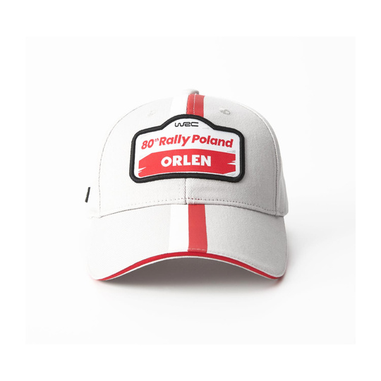 Czapka z daszkiem Stripe Rally Poland szara
