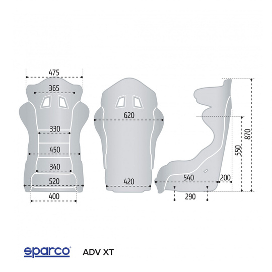 Fotel Sparco PRO ADV XT CARBON TECH (homologacja FIA)