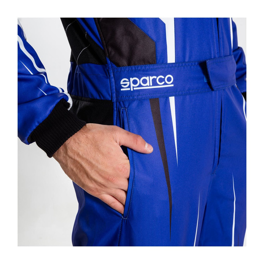 Kombinezon kartingowy Sparco Prime K MY20 czarno-niebieski (CIK-FIA)