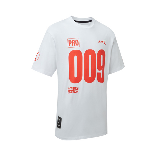 Koszulka t-shirt Limited Edition 009 Graphic Aston Martin Racing 2026 biało-czerwona