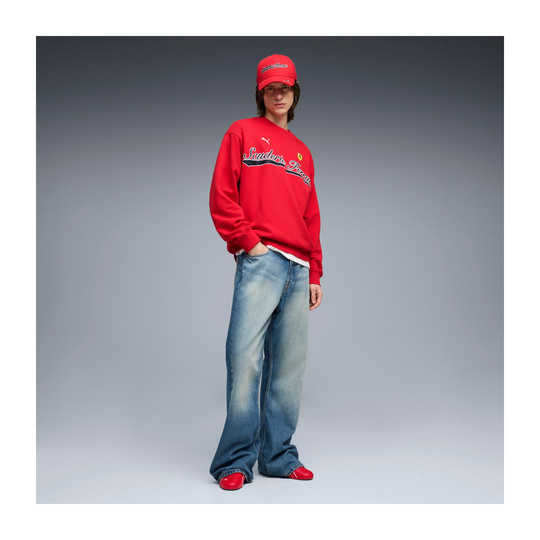 Bluza męska czerwona Crew Neck Scuderia Ferrari F1 2026