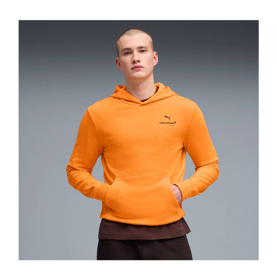 Bluza męska pomarańczowa z kapturem Logo McLaren F1 2026